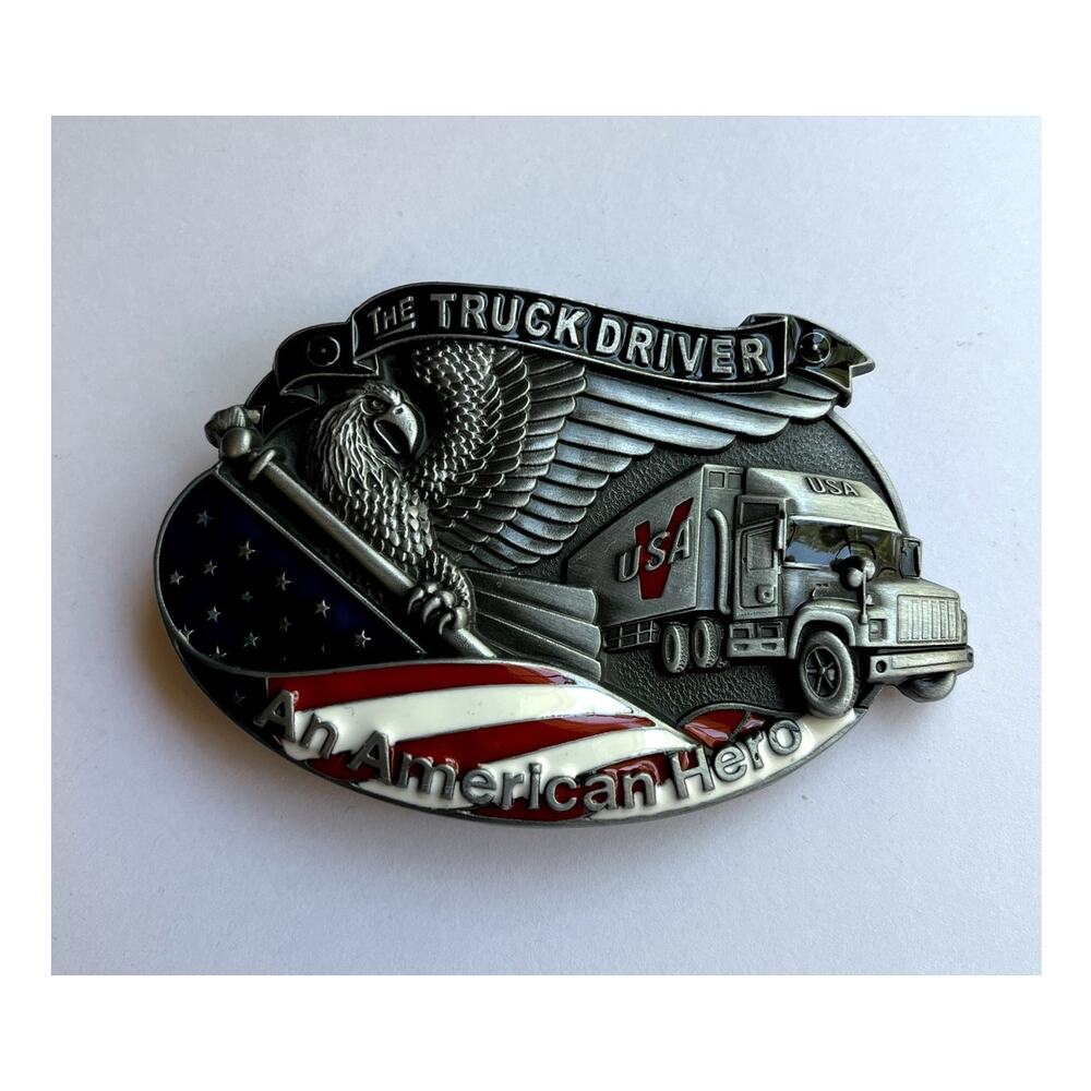 Truck Driver American Trucker Belt Buckle